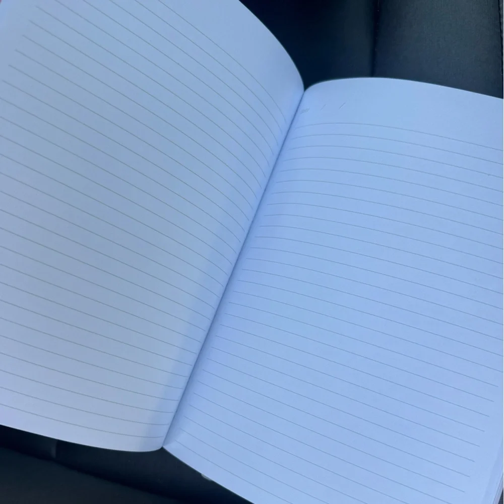 Fringe lined Notebook with Colorful Fish Designs and 3 magnetic bookmarks 🐠🐟